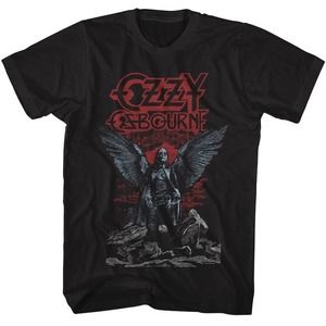 Ozzy Osbourne Angel Wings Black T-Shirt